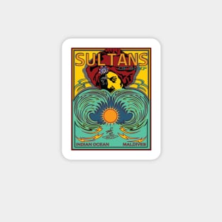 SURFING SULTANS MALDIVES INIDIAN OCEAN Sticker